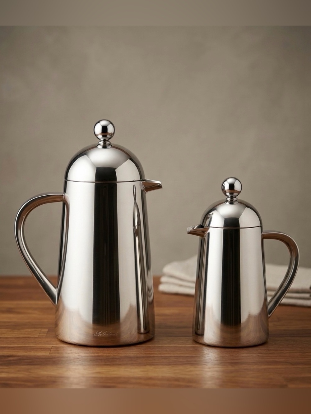 The Palm Restaurant Stainless Steel French
Press Est 1926 Set of 2 Classic Retro